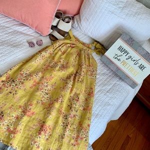 Chic mustard colored Bellambra gauze dress